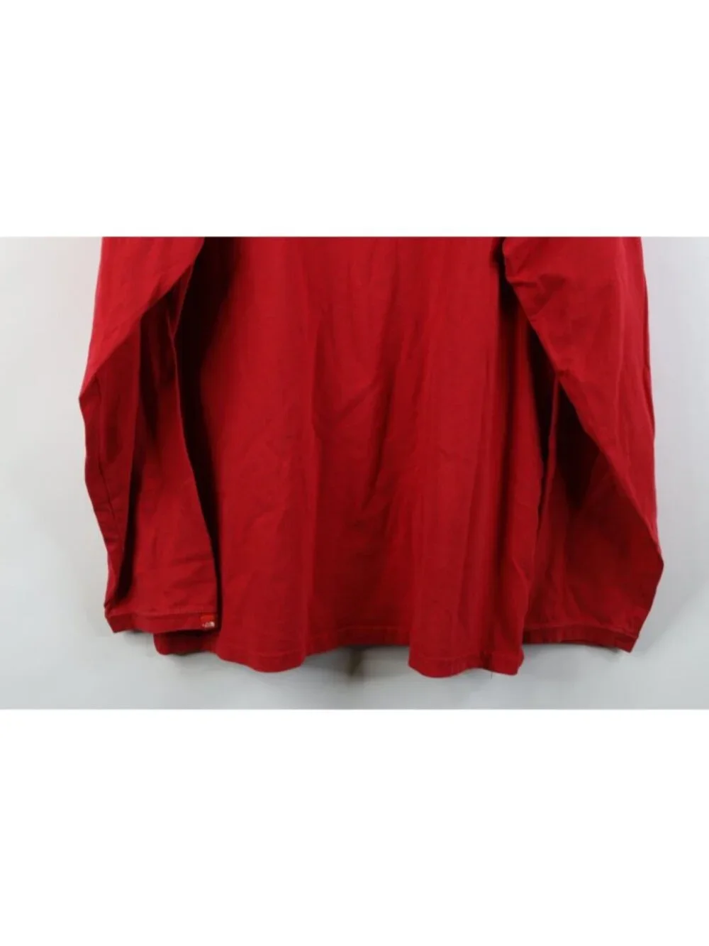 Vtg Y2K 2009 The North Face Mens Large Faded Spell Out Long Sleeve T-Shirt Red